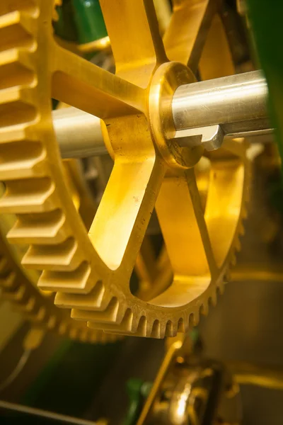 Máquina de engranajes industriales Cog, cooperación empresarial, trabajo en equipo y tiempo — Foto de Stock