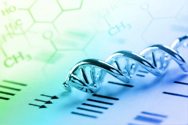 DNA, de Molecule, de chemie in laboratorium laboratoriumtest — Stockfoto