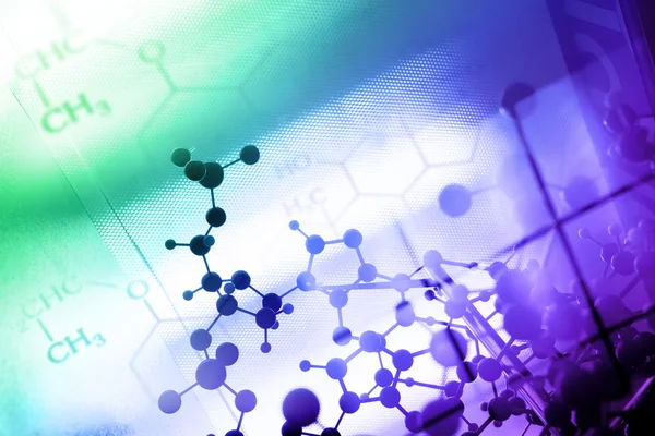 DNA, Molécula, Química em laboratório — Fotografia de Stock