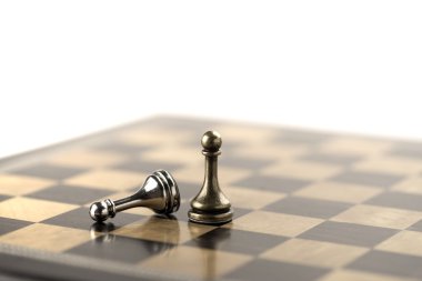 Satranç iş kavramı, lider ve başarı