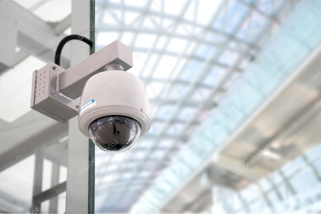 Security CCTV camera on location