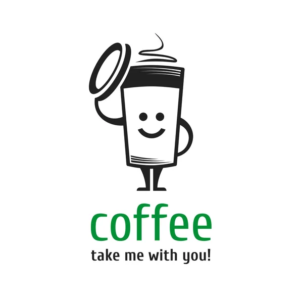 Λογότυπο Καφές Κύπελλο. — Διανυσματικό Αρχείο