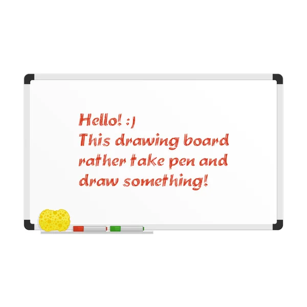 Realistic drawing board. — Stock Vector