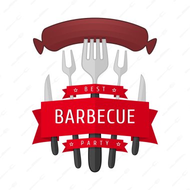 Emblem BBQ vector.
