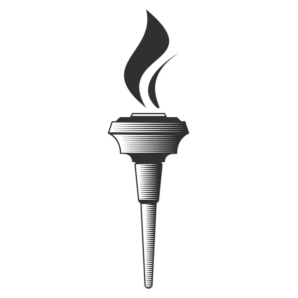 Vector illustration Torch. — Stockový vektor