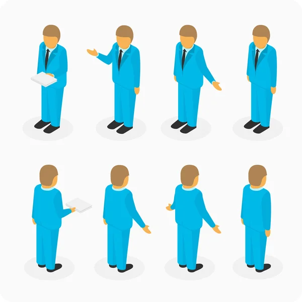 Figuras de hombres en trajes . — Vector de stock