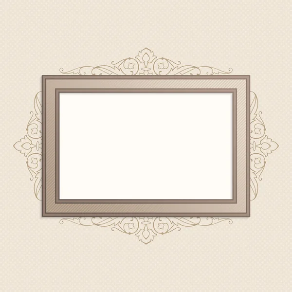 Horizontale vintage frame. — Stockvector