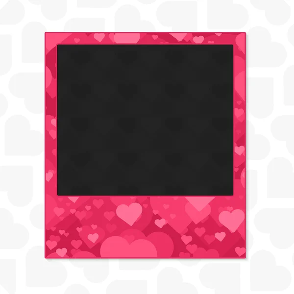 Heart photo frame. — Stock Vector