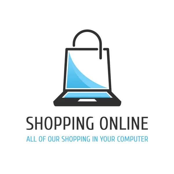 Logo Shopping online. — Stock Vector