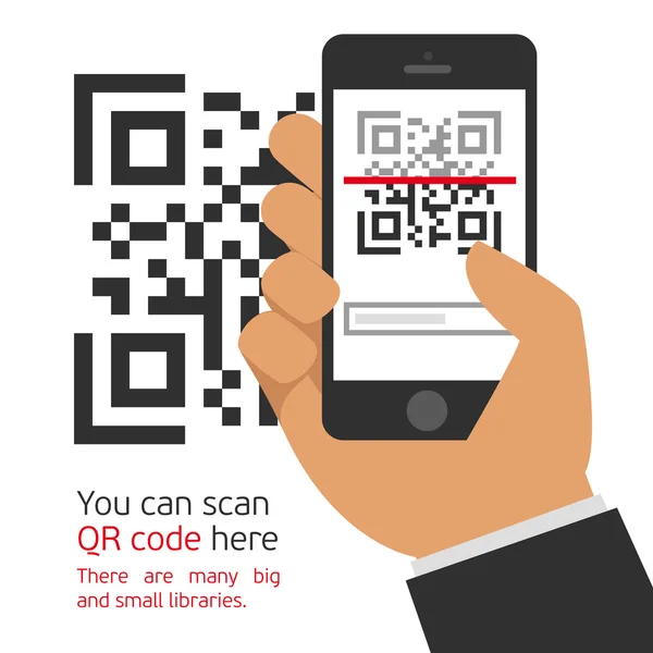 Cep telefonu Qr kodunu okur.