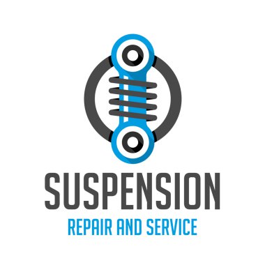 Suspension template logo clipart