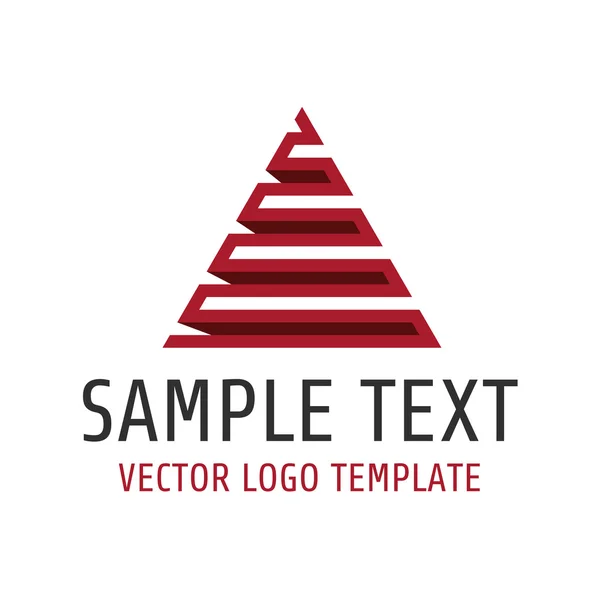 Plantilla de logotipo de pirámide — Vector de stock