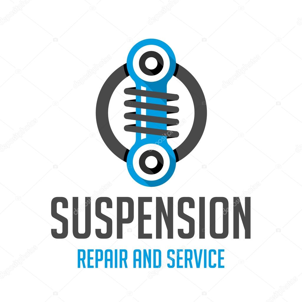 Logo car tuning pattern. Icon for car air suspension.