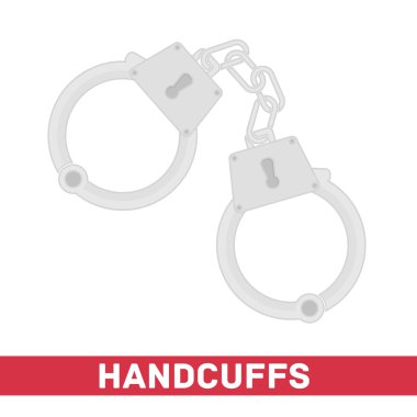 kelepçe vektör simgesi