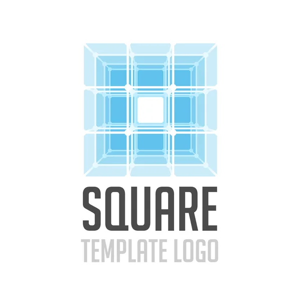 Modèle logo carré — Image vectorielle