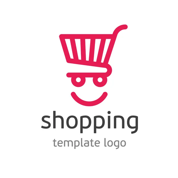 Logo plantilla de compras — Vector de stock