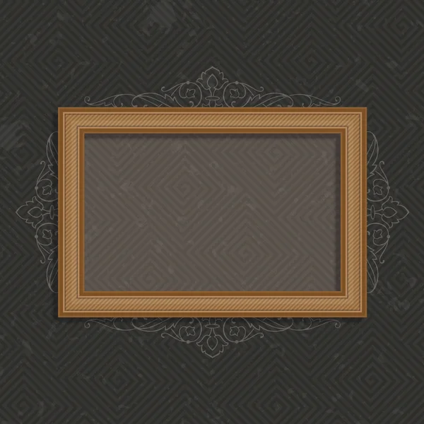 Vector houten frame — Stockvector