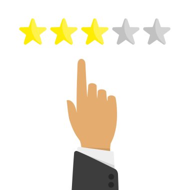 Derecelendirme yıldızı illüstrasyonu