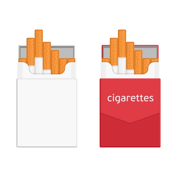 Пачка сигарет — стоковый вектор