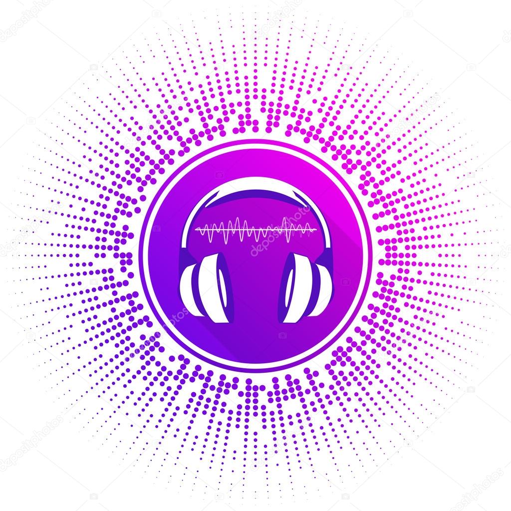 Vector illustration of stylized headphones Stock Vector Image by ©art