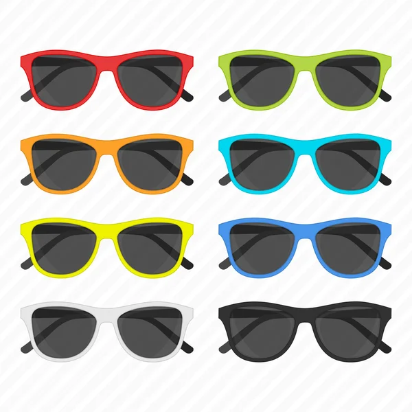 Ensemble de lunettes de soleil vectorielles — Image vectorielle