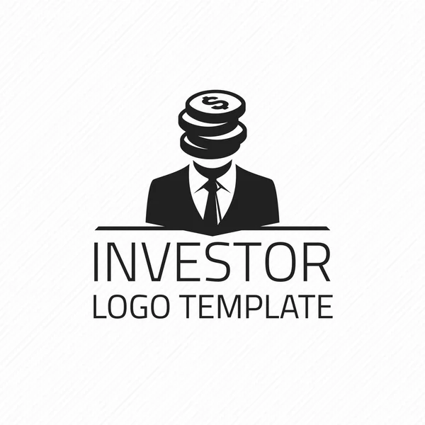 Modelo do logotipo do investidor —  Vetores de Stock