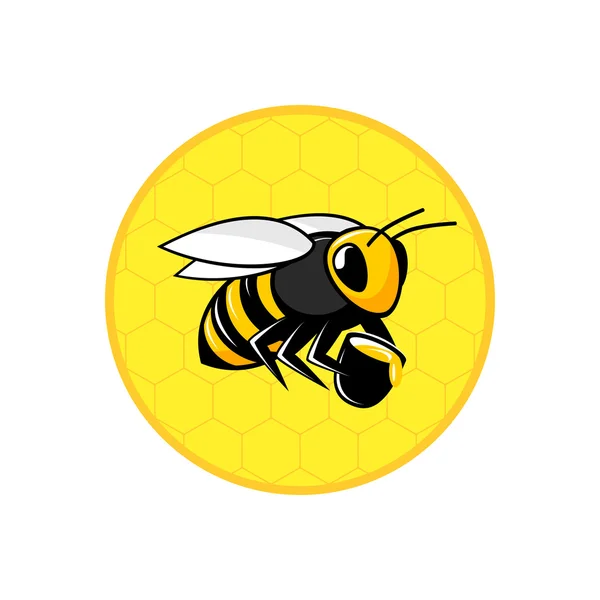 Bee honingraat pictogram — Stockvector