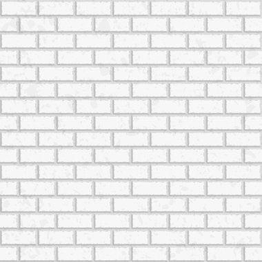 White seamless brick wall