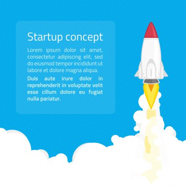 Başlangıç konsept illüstrasyon