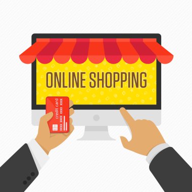 Çevrimiçi alışveriş kavramı