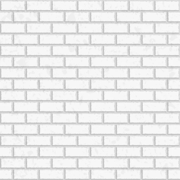 White seamless brick wall — Stockový vektor