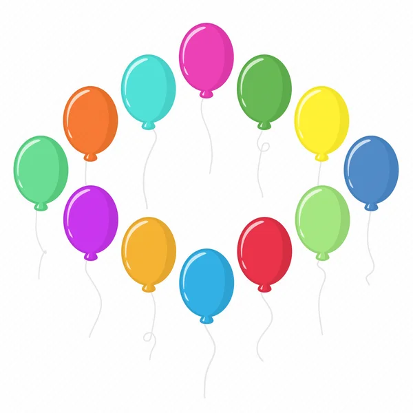Vector illustration of balloons — Stock Vector