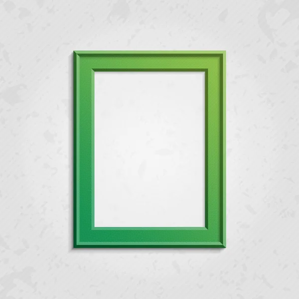 Green modern picture frame — Stock Vector