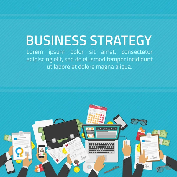 Επιχειρηματική στρατηγική απεικόνιση — Διανυσματικό Αρχείο