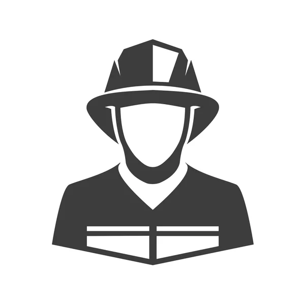 Wektor ikona strażak — Wektor stockowy