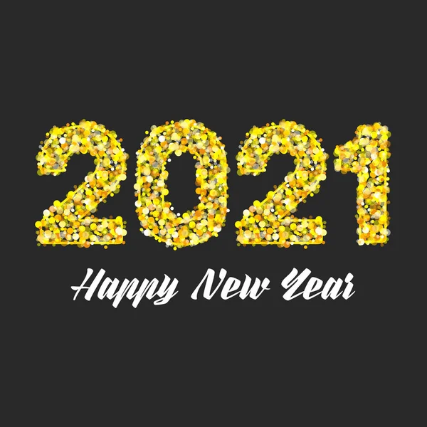 Felice anno nuovo 2021. — Vettoriale Stock