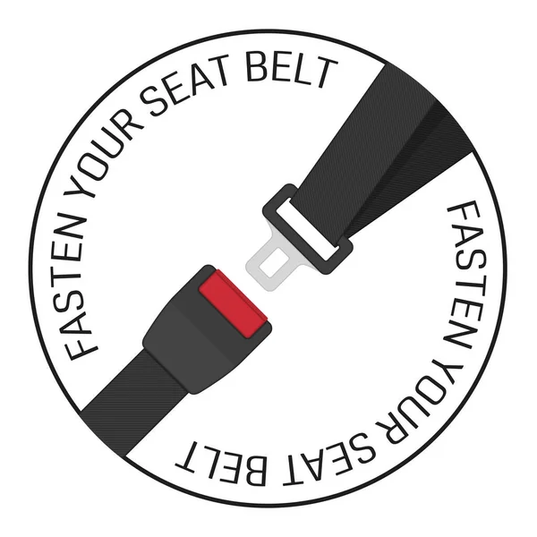 Cinturón de seguridad Vector. — Vector de stock