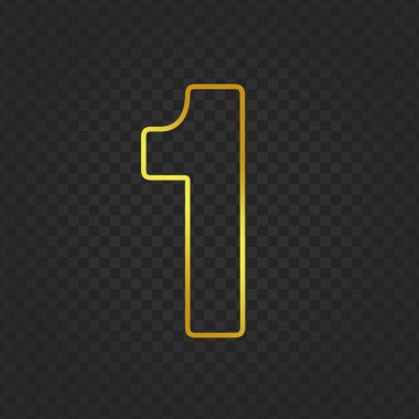 Altın parıltılı numara 1 G.