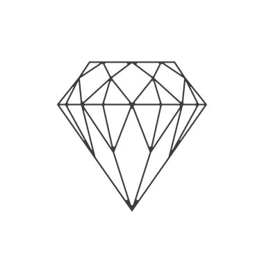 Elmas vektör simgesi.