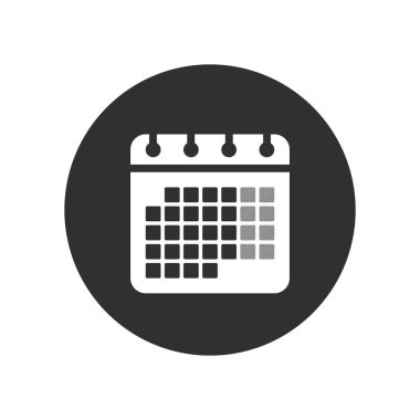 Takvim izole edilmiş simgesi.