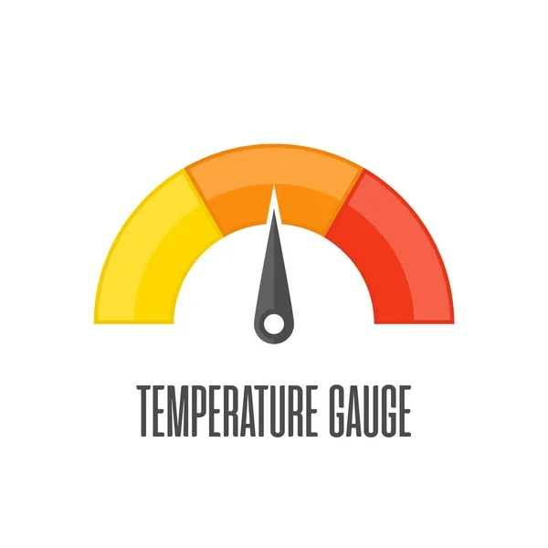Medidor de temperatura vetorial. — Vetor de Stock