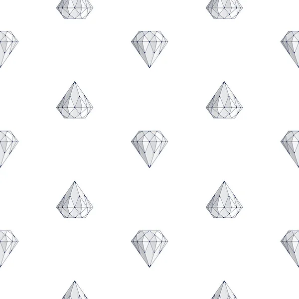 Diamond seamless pattern. — Stock Vector