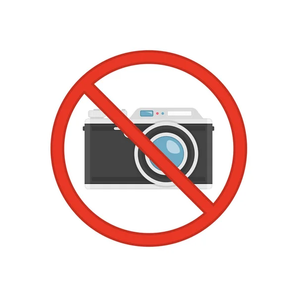 No fotografía signo vector. — Vector de stock