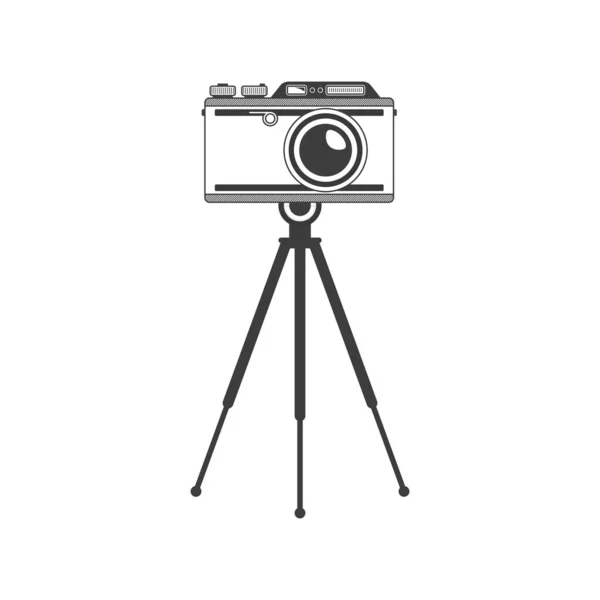 Tripod camera vector. — Stock Vector