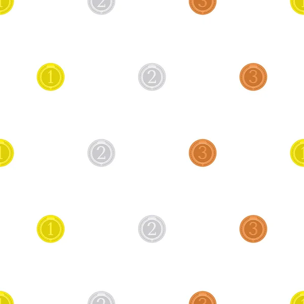 Medal seamless background. Vector Graphics