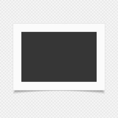 Gölgeli geçmişe dönük fotoğraf çerçevesi.