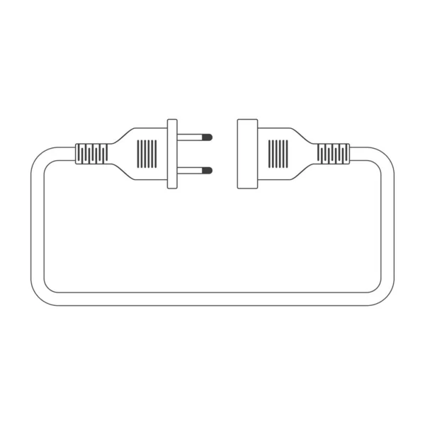 Elektromos dugó illusztráció. — Stock Vector