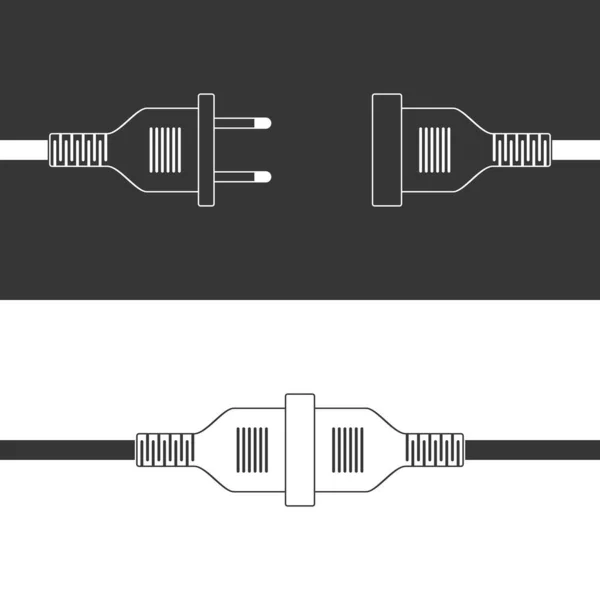 Plug connect illustration. — Stock Vector