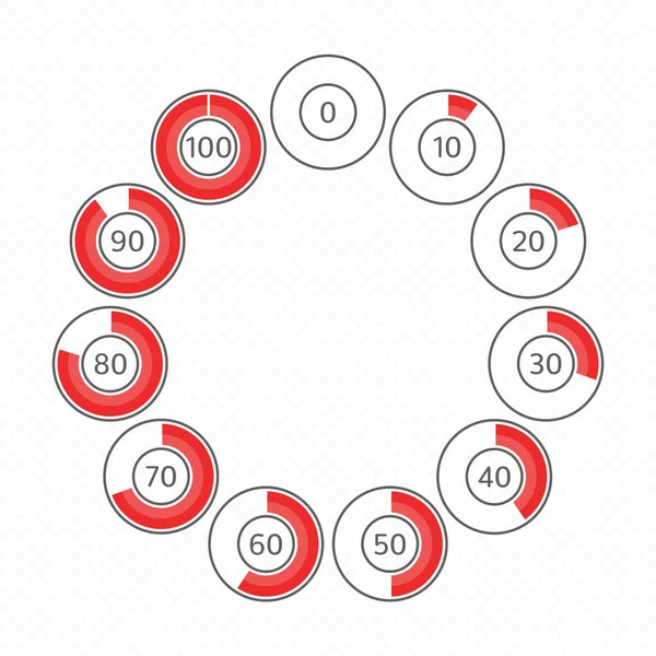 Cercle barre de progression. — Image vectorielle