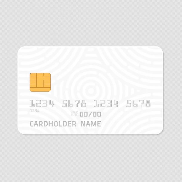 Realistická maketa kreditní karty. — Stockový vektor